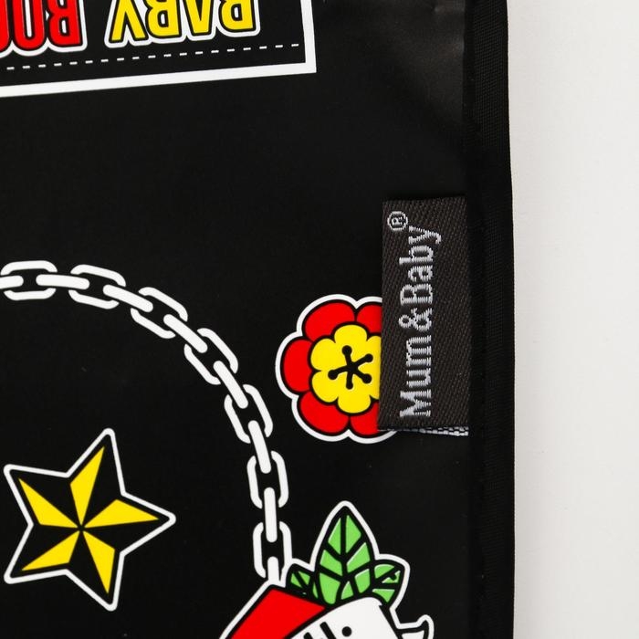 Нагрудник для кормления &laquo;Rock star&raquo; непромокаемый на липучке, с карманом