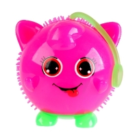 Ёжка &laquo;Котик&raquo; световой с пищалкой, цвета МИКС