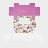 Коробка для эклеров с вкладышами &laquo;Цвети&raquo;, 25 х 15 х 7 см