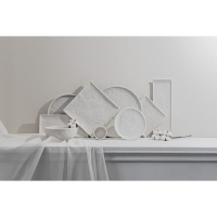 Блюдо фарфоровое для подачи Magistro Slate, 27,5&times;27,5 см, цвет белый