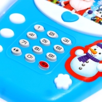 Музыкальный телефон стационарный &laquo;С Новым годом&raquo;, русская озвучка, работает от батареек