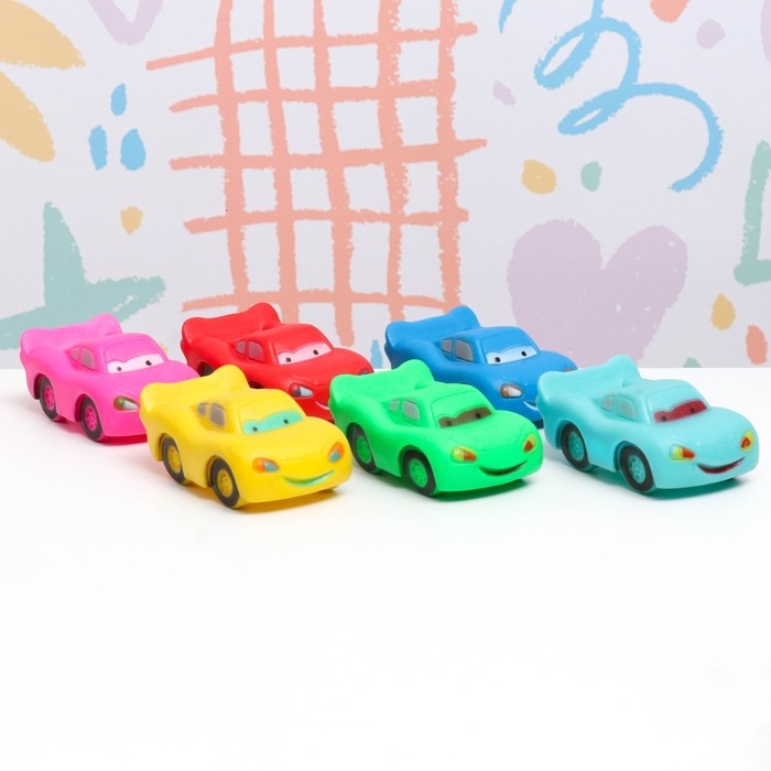 Набор игрушек - пищалок для купания в ванне "Животные" 10 шт, резиновые, 10 см