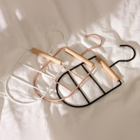 Вешалка для ремней и шарфов LaDо́m Laconique, 11,5&times;23&times;1,1 см, многоуровневая, цвет розовый