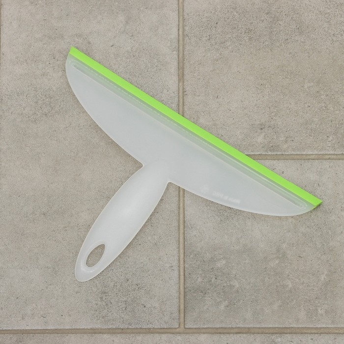 Водосгон Доляна, 24,5&times;16,5 см, пластиковая ручка, силиконовый сгон