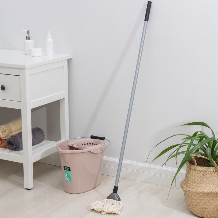 Набор для уборки МОП &laquo;Ориджинал&raquo;, ведро со сливом 12 л, швабра 110 см, цвет МИКС