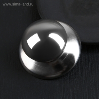 Ручка для крышки на посуду Доляна &laquo;Металлик&raquo;, d=5,5 см, цвет серебристый