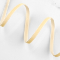 Лента бархатная, 6 мм, 18 &plusmn; 1 м, цвет молочный №04