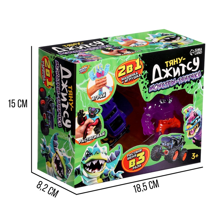 Набор тянучек &laquo;Тяну-Джитсу&raquo;, с машинкой, 2в1, МИКС