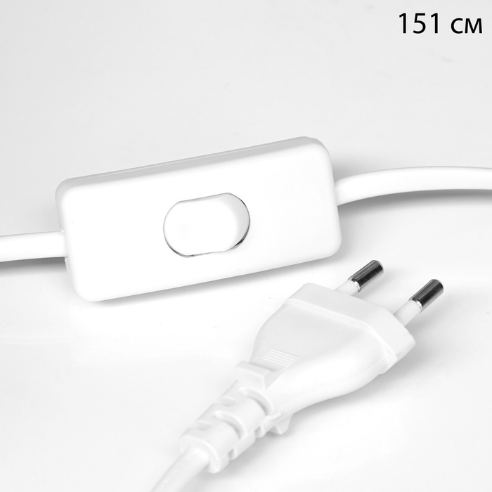 Лампа настольная "Лика" 1х40Вт Е27 белый/золото/синий 15х15х32,5см