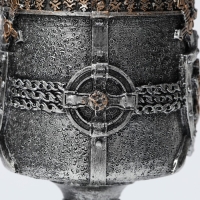 Бокал &laquo;Щит&raquo;, 200 мл, 8&times;19 см, цвет серебряный