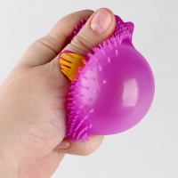 Мяч детский резиновый ёжка световой &laquo;Злые птички&raquo;, цвета МИКС , в шоубоксе