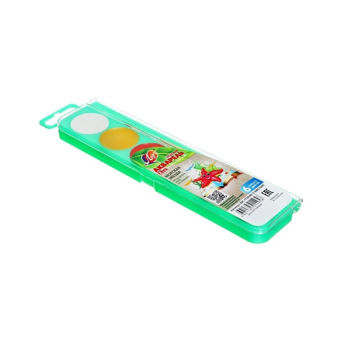 Акварель "Луч" ZOO, 6 цветов, с кистью