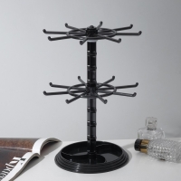 Подставка для украшений &laquo;Карусель&raquo; универсальная, 16&times;16&times;28 см, цвет чёрный