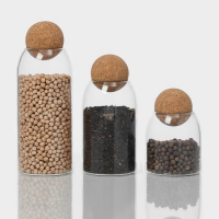 Банки стеклянные для хранения сыпучих продуктов Magistro &laquo;Эко&raquo;, 3 предмета: 450/700/1000 мл, с пробковой крышкой