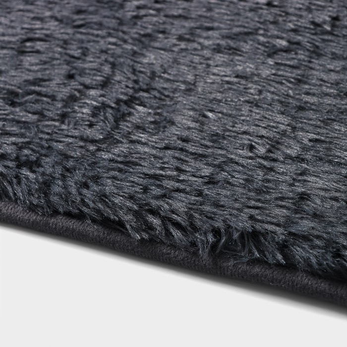 Набор ковриков для ванной и туалета Доляна &laquo;Пушистик&raquo;, 2 шт, 40&times;50, 50&times;80 см, цвет серый