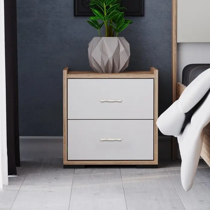 Ручка-скоба мебельная ТУНДРА LIGHT, м/о 96 мм, белая, с золотой вставкой