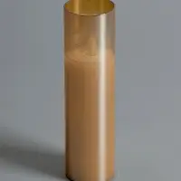 Светодиодная свеча "Золотистая" 20х5.5 см, AAx2 (не в компл.), Т/БЕЛЫЙ