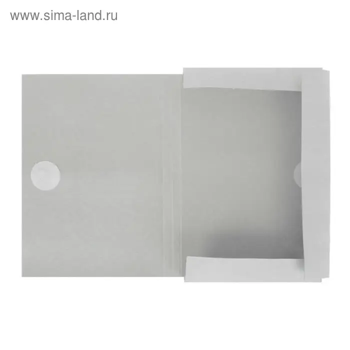 Папка для бумаг с завязками Calligrata, картон немелованный, 370 г/м2, белая, до 200 л