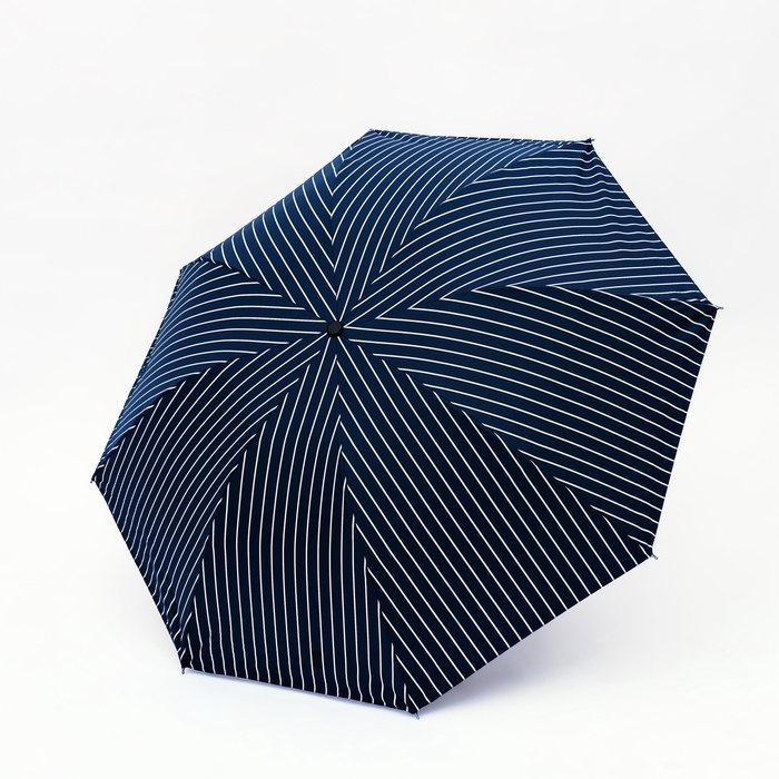 Зонт механический &laquo;Полосы&raquo;, эпонж, 4 сложения, 8 спиц, R = 50/57 см, D = 114 см, цвет МИКС