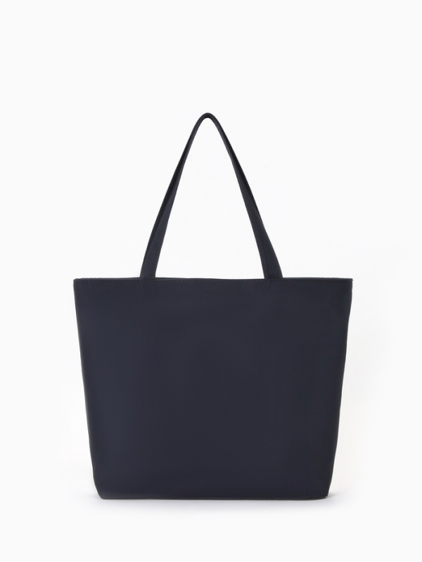 Шопер Зебра, 42*9*32, отдел на молнии, подклад, черный/белый