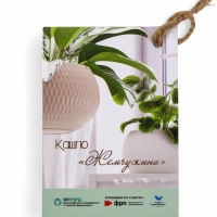 Кашпо "Жемчужина" 7л подвесное, белый