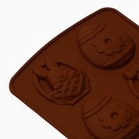 Силиконовая форма для выпечки &laquo;Со Светлой Пасхой!&raquo;, 10.6 х 20.7 см.