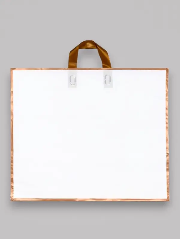 Пакет с петлевой ручкой белый 50 х 41 х 10 см 80 мкм