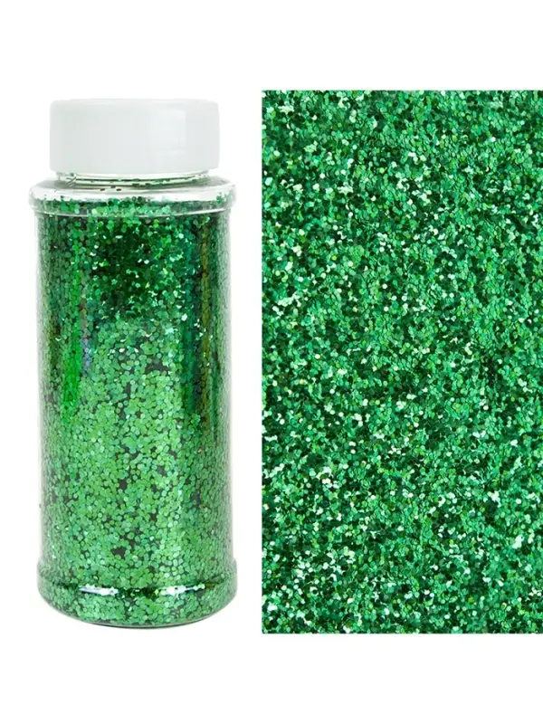 Конфетти &laquo;Шестиугольники&raquo; зелёные, металлик, 0.1 см, 90 г