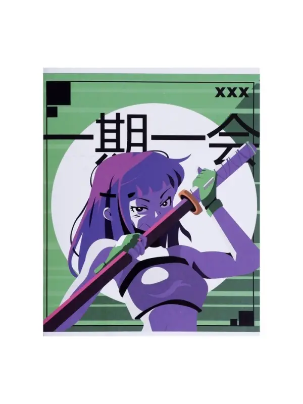 Тетрадь 48 листов в линейку Calligrata &laquo;АнимеArt&raquo;, в линейку, обложка мелованный картон, ВД-лак, блок офсет, МИКС