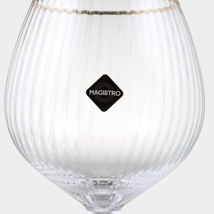 Бокал для вина стеклянный Magistro &laquo;Орион&raquo;, 550 мл, 10&times;22 см