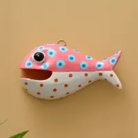 Панно &laquo;Рыба-хищник&raquo;, 22&times;12&times;5 см, дерево, разноцветное