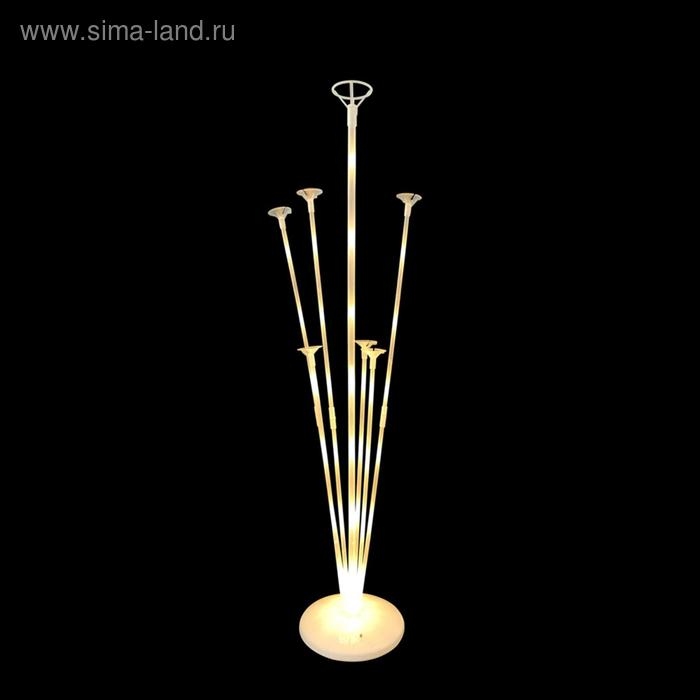 Стойка для шаров &laquo;Фонтан&raquo;, 7 насадок, с подсветкой, 1 шт.