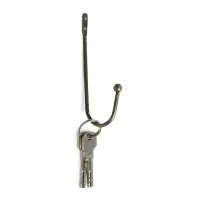 Крючок мебельный ТУНДРА TKO012, однорожковый, бронза, 50 шт.