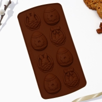 Силиконовая форма для выпечки &laquo;Со Светлой Пасхой!&raquo;, 10.6 х 20.7 см.