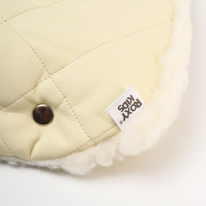 Муфта для коляски стеганная Elegante, цвет: молочный