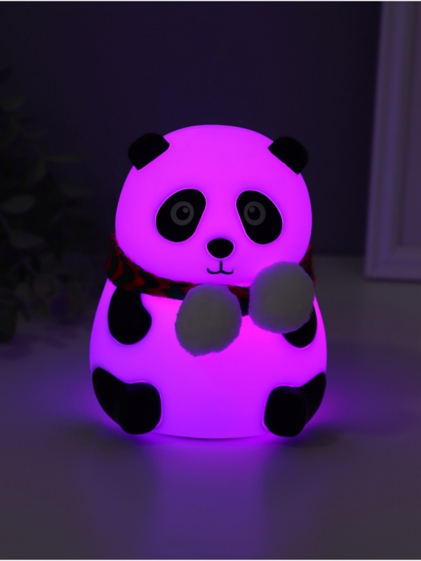 Ночник антистресс "Панда в шарфе" 2Вт LED RGB USB 10,5х10х13,5см