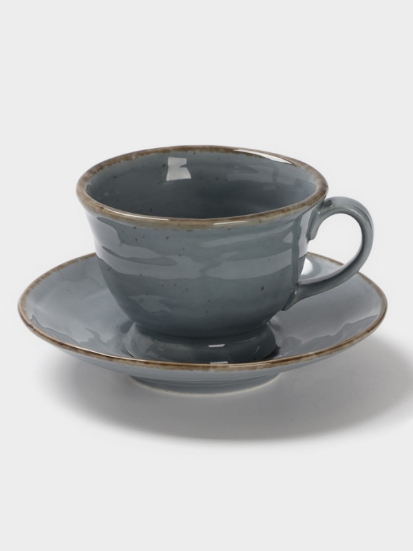 Чайная пара Magistro "Alpine Frost" 245 мл 15,5х10,5х9 (блюдце, чашка) цвет синий