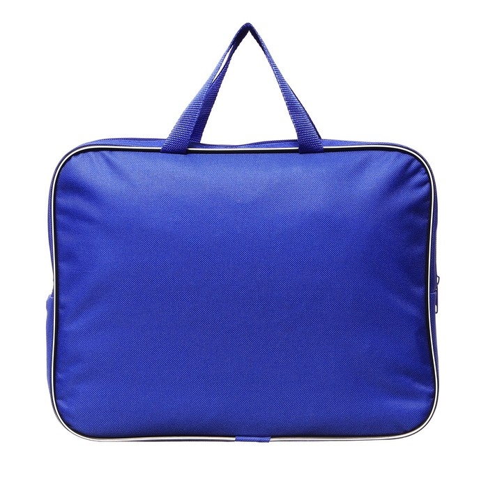 Папка с ручками текстильная А4, 350 х 270 х 70 мм, Calligrata "Офис", внутренний карман, синяя