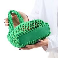 Авоська 20 х 30 см, ручка 10 см, клетка 1.5 см, зеленая