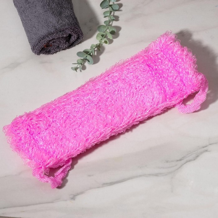 Мочалка для тела Доляна &laquo;Демидовская&raquo;, 15&times;40 см, МИКС