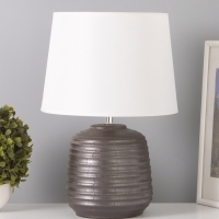 Настольная лампа "Жосефина" 1х15Вт Е14 серебро 25х25х36см