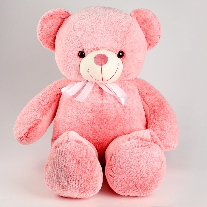Мягкая игрушка &laquo;Медведь&raquo;, с бантом, 85 см, цвет розовый