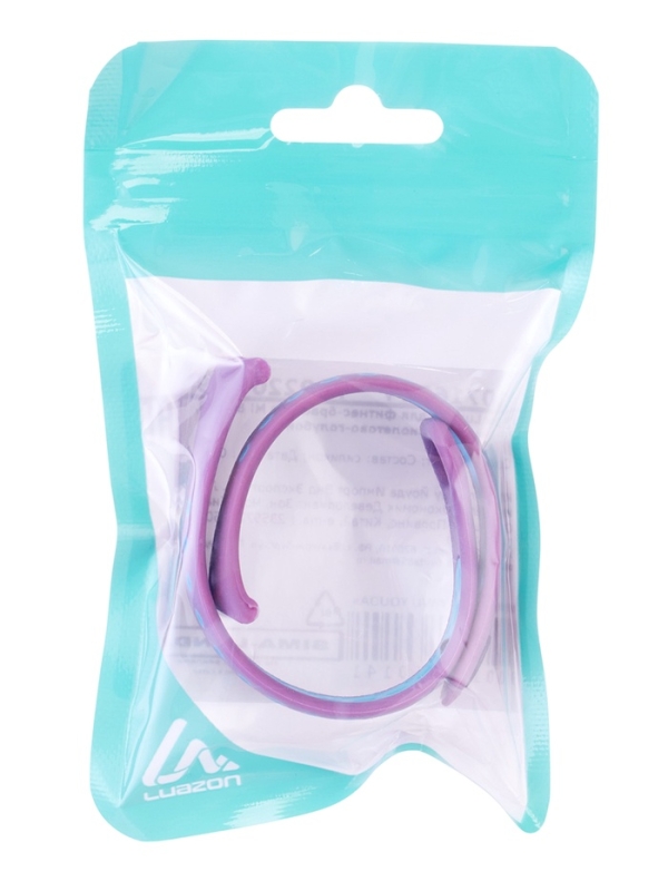 Ремешок Luazon для фитнес-браслета Mi Band 8, с перфорацией, фиолетово-голубой