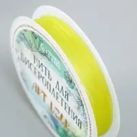 Резинка для плетения "Светло-зелёная" намотка 10 м, ширина 0,8 мм 6,5х6,5х1,3 см