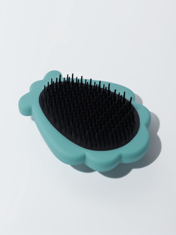 Расчёска массажная &laquo;Ракушка&raquo;, 11&times;8.5 см, голубая