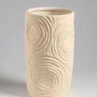 Ваза настольная керамика "Гуидо" 23х13 см, белый