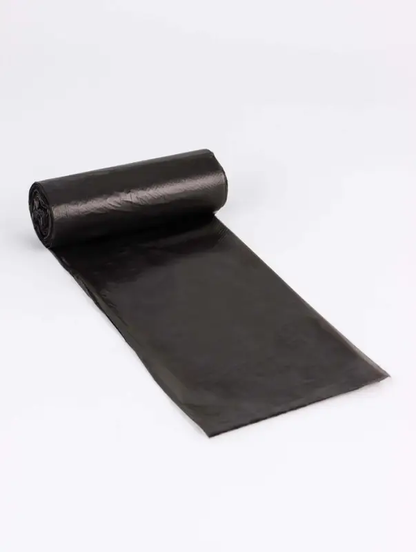 Мешки для мусора 35 л, ПНД толщина 10 мкм, 30 шт в рулоне, цвет черный