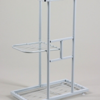 Подставка для цветов Greengo, 3 полки, 43 &times; 22 &times; 57 см, напольная, металл, белая