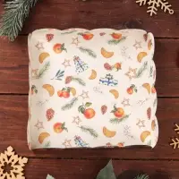 Коробка для печенья, &laquo;Мандарины&raquo;, 15&times;15&times;3 см, Новый год