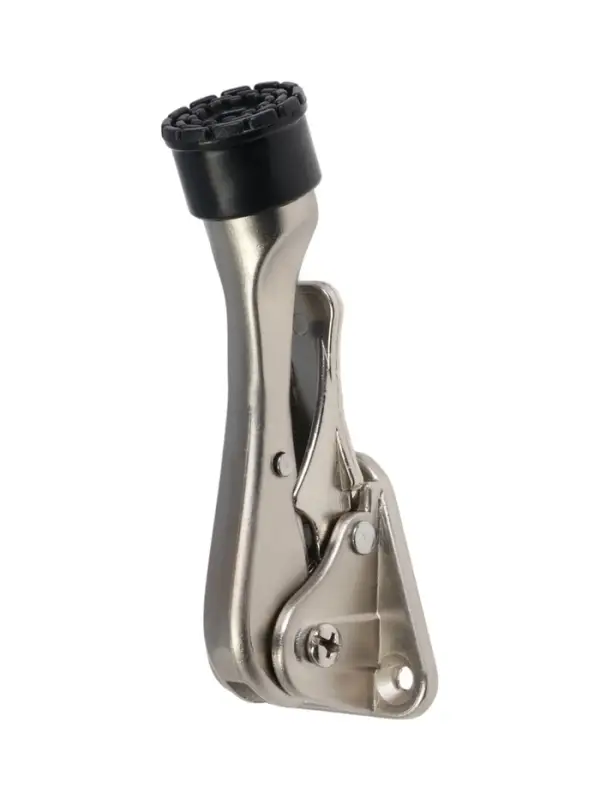 Фиксатор дверной LOCKLAND &ldquo;козья ножка&rdquo;, с автоподъемом, цвет хром